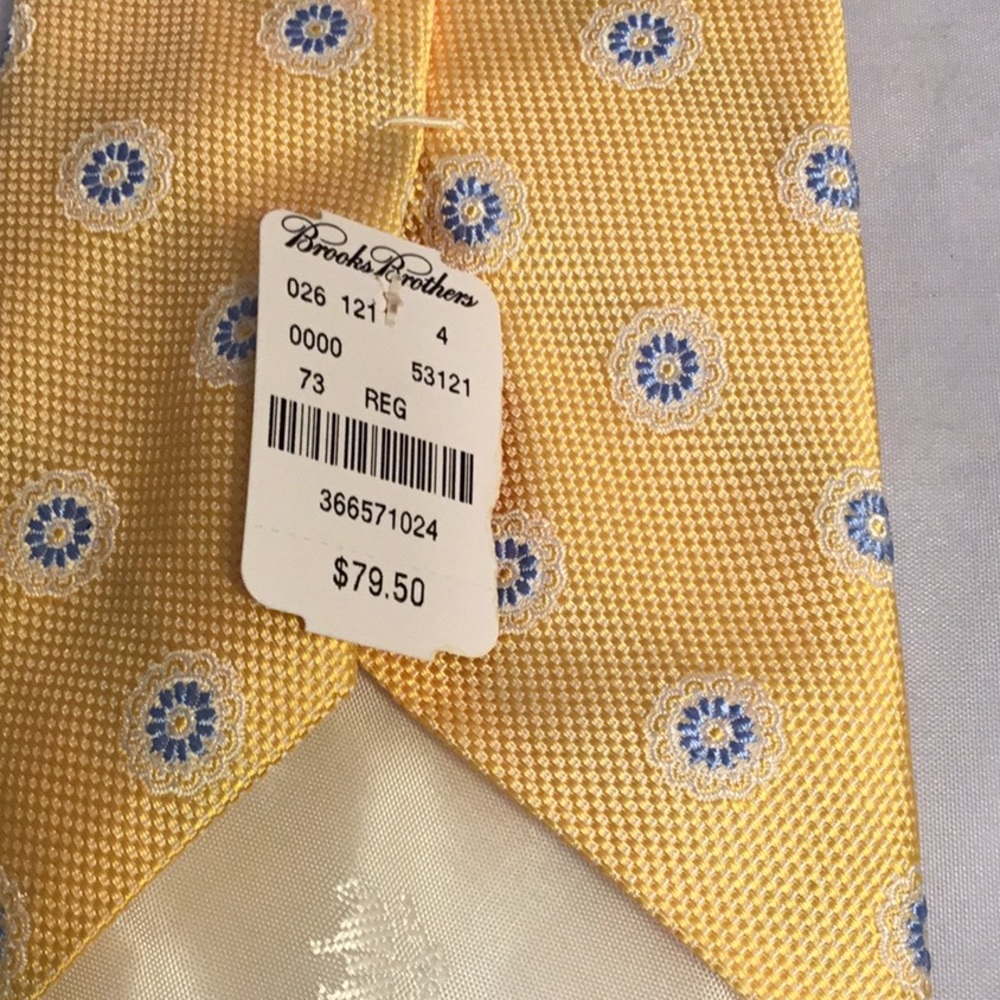 BROOKS BROTHERS GENTLEMAN CLASSIC NWT NECK TIE - Picture 3 of 5